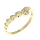 K18YG ダイヤモンド リング 0.09CT【中古】