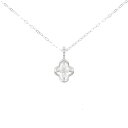 K18WG ダイヤモンド ネックレス 0.04CT【中古】