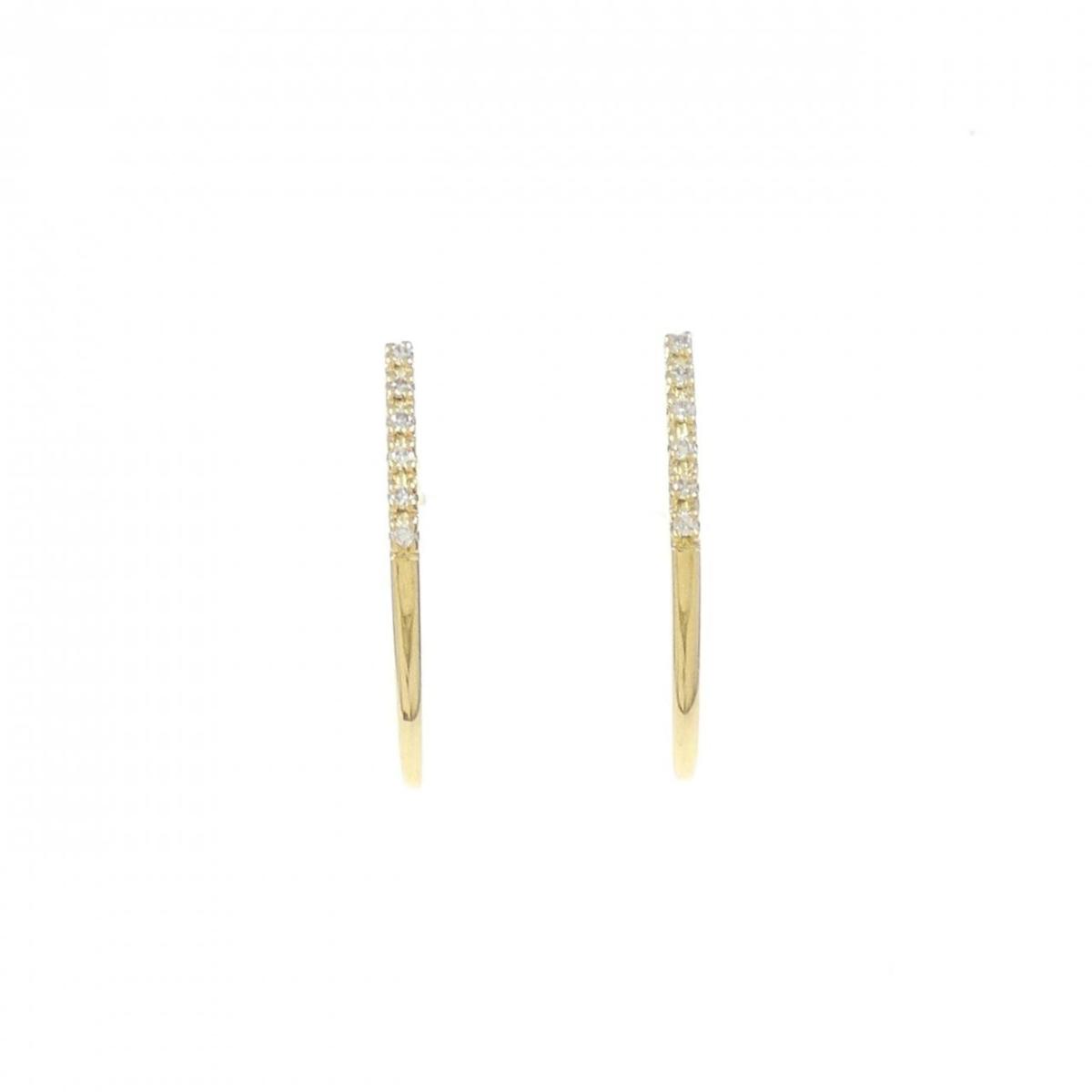 【KOMEHYO】 【新品】K18YG ダイヤモンド ピアス 0.04CT【新品】 【コメ兵】