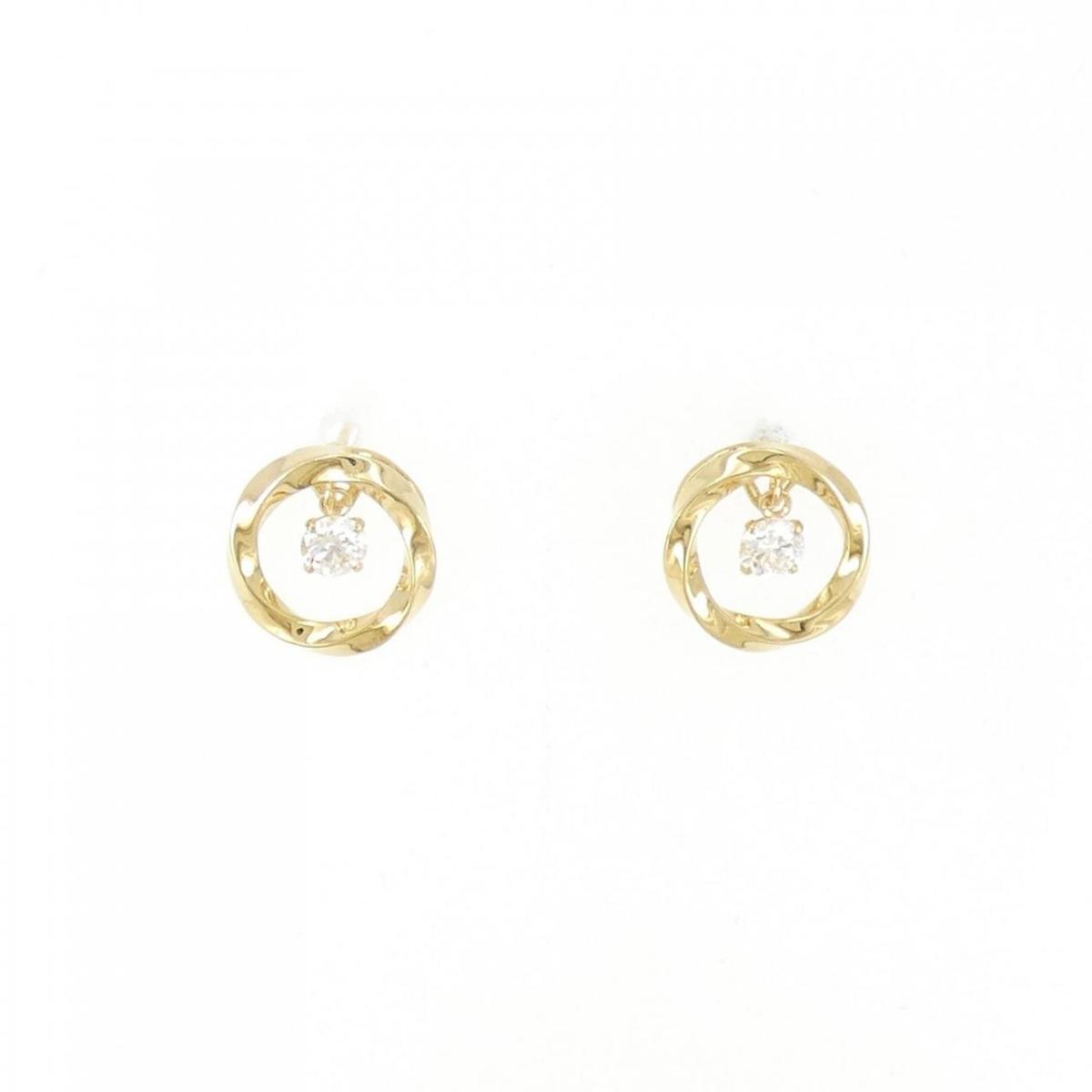 【KOMEHYO】 【新品】K18YG ダイヤモンド ピアス 0.240CT【新品】 【コメ兵】