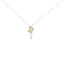 【新品】K18YG フラワー ダイヤモンドダイヤモンド ネックレス 0.10CT【新品】(4)
