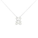 K18WG ベア ダイヤモンド ネックレス 0.122CT【中古】(4)