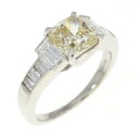 PT ダイヤモンド リング 1.414CT LY SI2 ファンシーカット【中古】(4)