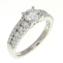 【リメイク】PT ダイヤモンド リング 0.514CT D VVS2 3EXT H&C【中古】