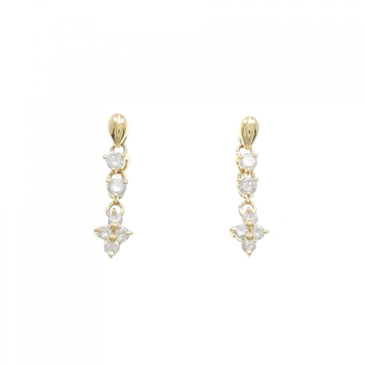 【KOMEHYO】 K18YG ダイヤモンド ピアス 0.30CT【中古】 【コメ兵】