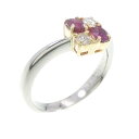 PT/K18YG ルビー リング 0.36CT【中古】