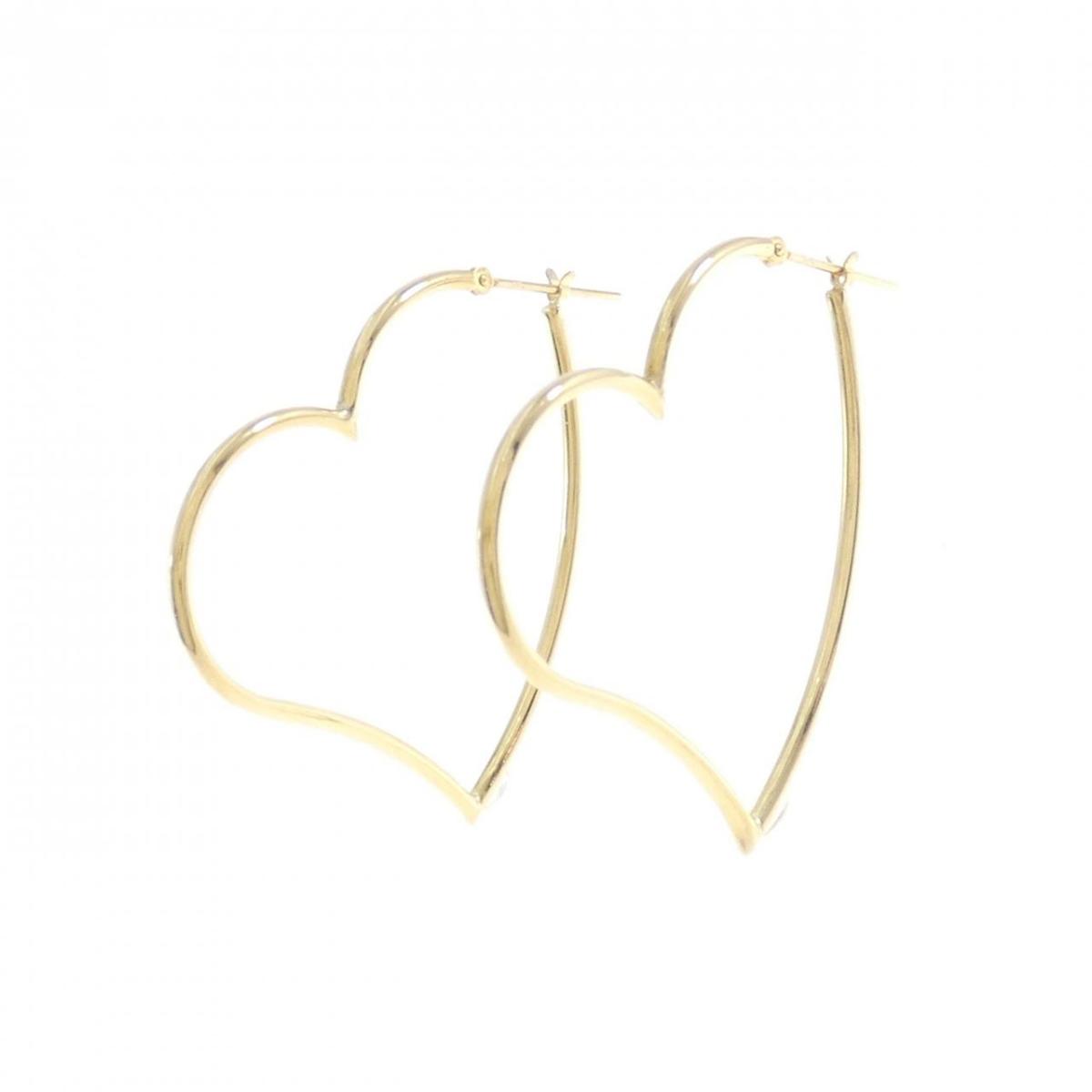 【KOMEHYO】 【新品】K18YG ハート ピアス【新品】 【コメ兵】