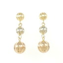 【KOMEHYO】 750スリーカラー/K18YG ピアス【中古】 【コメ兵】