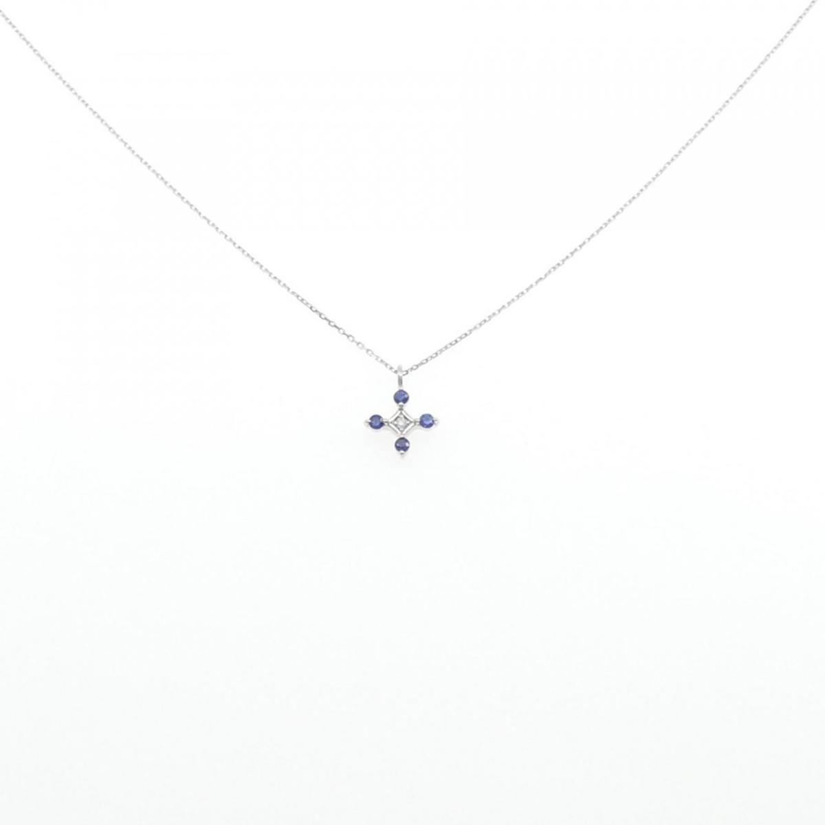 【新品】PT サファイヤ ネックレス 0.07CT【新品】