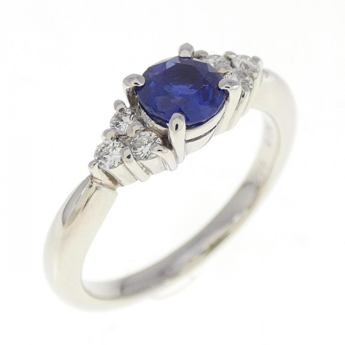 【KOMEHYO】 PT サファイヤ リング 0.52CT【中古】 【コメ兵】