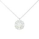 【リメイク】PT ダイヤモンド ネックレス 0.524CT D SI2 VG【中古】