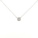 PT/K18YG ダイヤモンド ネックレス 0.10CT【中古】