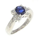 PT サファイヤ リング 0.62CT【中古】
