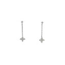 ポンテヴェキオ フラワー ダイヤモンド ピアス 0.10CT【中古】