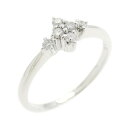 K18WG ダイヤモンド リング 0.10CT【中古】
