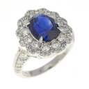 PT 非加熱 サファイヤ リング 2.50CT【中古】