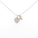 K18WG/K18PG ハート ダイヤモンド ネックレス 0.16CT【中古】(4)
