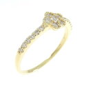 【新品】K18YG フラワー ダイヤモンド リング 0.26CT【新品】