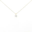 【リメイク】K18YG ソリティア ダイヤモンド ネックレス 0.10CT【中古】(4)