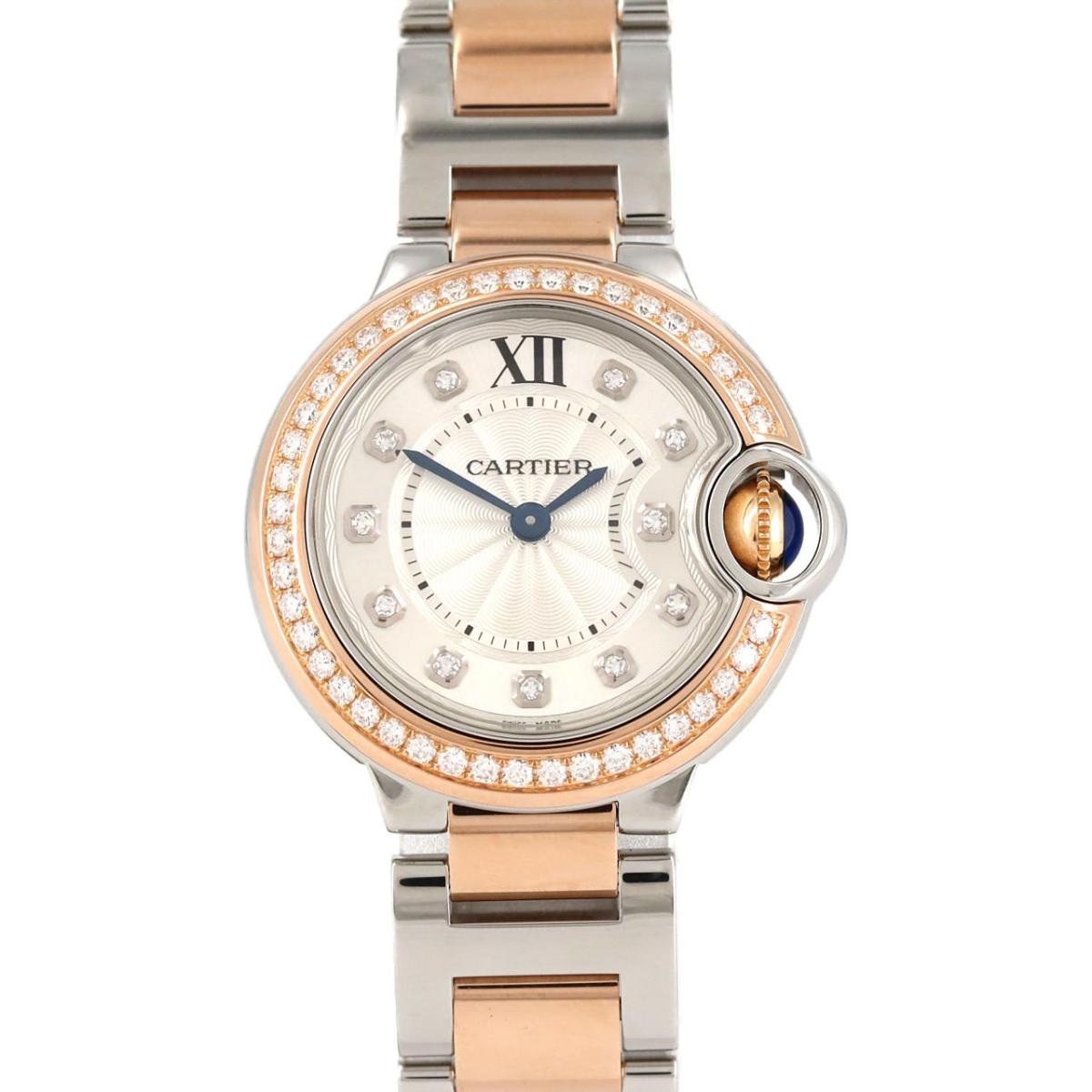 カルティエ CARTIER バロンブルー SM 11Pダイヤ WE902030 腕時計 カルティエ CARTIER バロンブルー SM 11Pダイヤ WE902030 腕時計