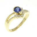 K18YG サファイヤ リング 0.40CT【中古】