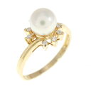 K18YG アコヤパール リング 6.1mm【中古】