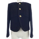 セリーヌ CELINE ノーカラージャケット【中古】