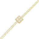 エスジェーエックス ダイヤモンド スクエア ブレスレット 0.02CT【中古】