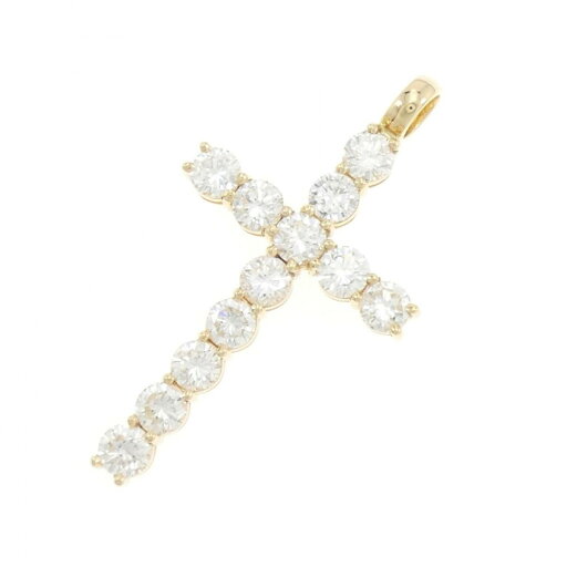 K18YG ダイヤモンド ペンダント 5.049CT I-J VVS2-VS2 VG-GOOD【中古】 K18YG ダイヤモンド ペンダント 5.049CT I-J VVS2-VS2 VG-GOOD【中古】
