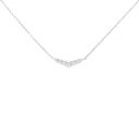 K18WG ダイヤモンド ネックレス 0.111CT【中古】