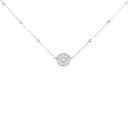 K18WG/K18YG ダイヤモンド ネックレス 0.15CT【中古】