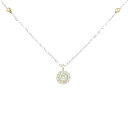 K18YG/K18WG ダイヤモンド ネックレス 0.250CT【中古】