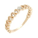 クミキョク ハート ダイヤモンド リング 0.03CT【中古】