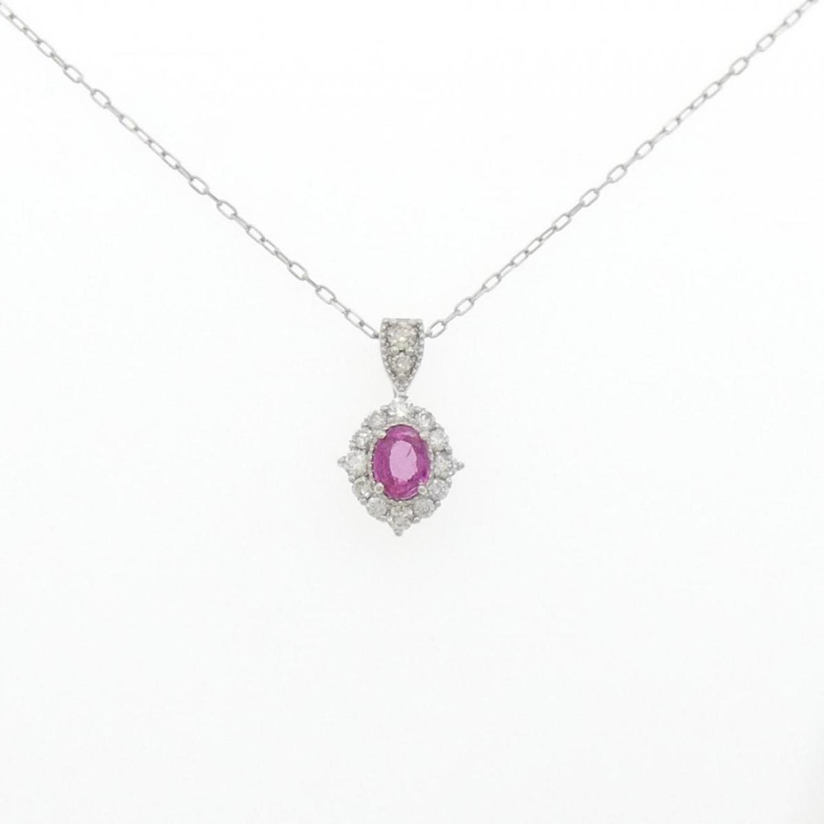【新品】PT ルビー ネックレス 0.20CT【新品】
