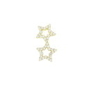 アーカー カシオペア ドゥエトワール ピアス 0.16CT 片耳【中古】