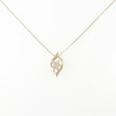 K18YG フラワー ダイヤモンド ネックレス 0.20CT【中古】(4)