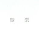 【リメイク】PT/ST ダイヤモンド ピアス 0.300CT 0.305CT F SI2 Good【中古】