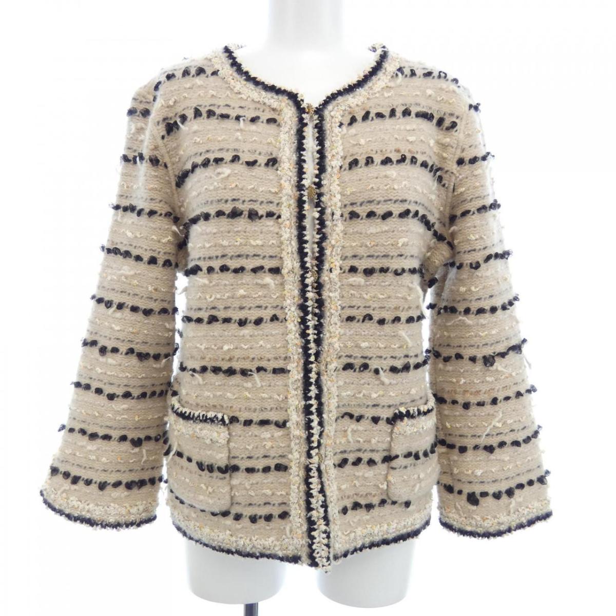 シャネル CHANEL ノーカラージャケット【中古】