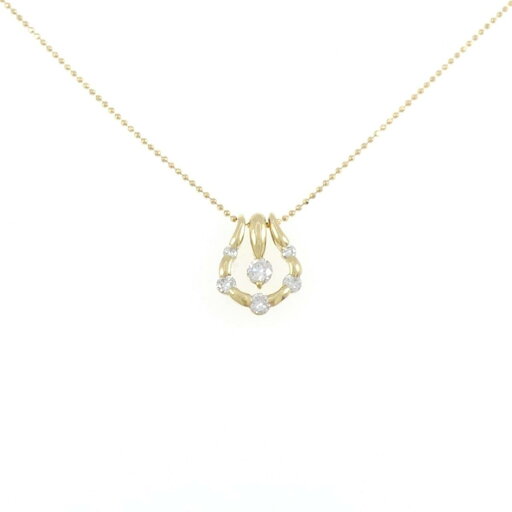 K18YG ダイヤモンド ネックレス 0.196CT【中古】 K18YG ダイヤモンド ネックレス 0.196CT【中古】