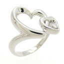 PT ハート ダイヤモンド リング 0.02CT【中古】