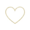 ビジュードエム オープンハート L ピアス 0.30CT 片耳【中古】