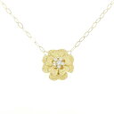 ジュネ フラワー ダイヤモンド ネックレス 0.13CT【中古】