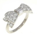 ギメル リボン ダイヤモンド リング 0.881CT【中古】