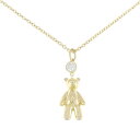 ギメル ベア ダイヤモンド ネックレス 0.303CT【中古】