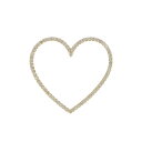ビジュードエム オープンハート L ピアス 0.35CT 片耳【中古】