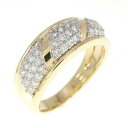 K18YG/PT ダイヤモンド リング 0.50CT【中古】