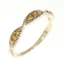 K10YG ダイヤモンド リング 0.18CT【中古】