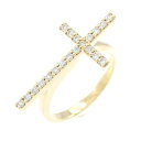 ビジュードエム クロスリング リング 0.25CT【中古】