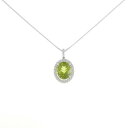 K18WG ペリドット ネックレス 3.11CT【中古】