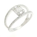 【新品】K18WG ダイヤモンド リング 0.48CT【新品】(4)